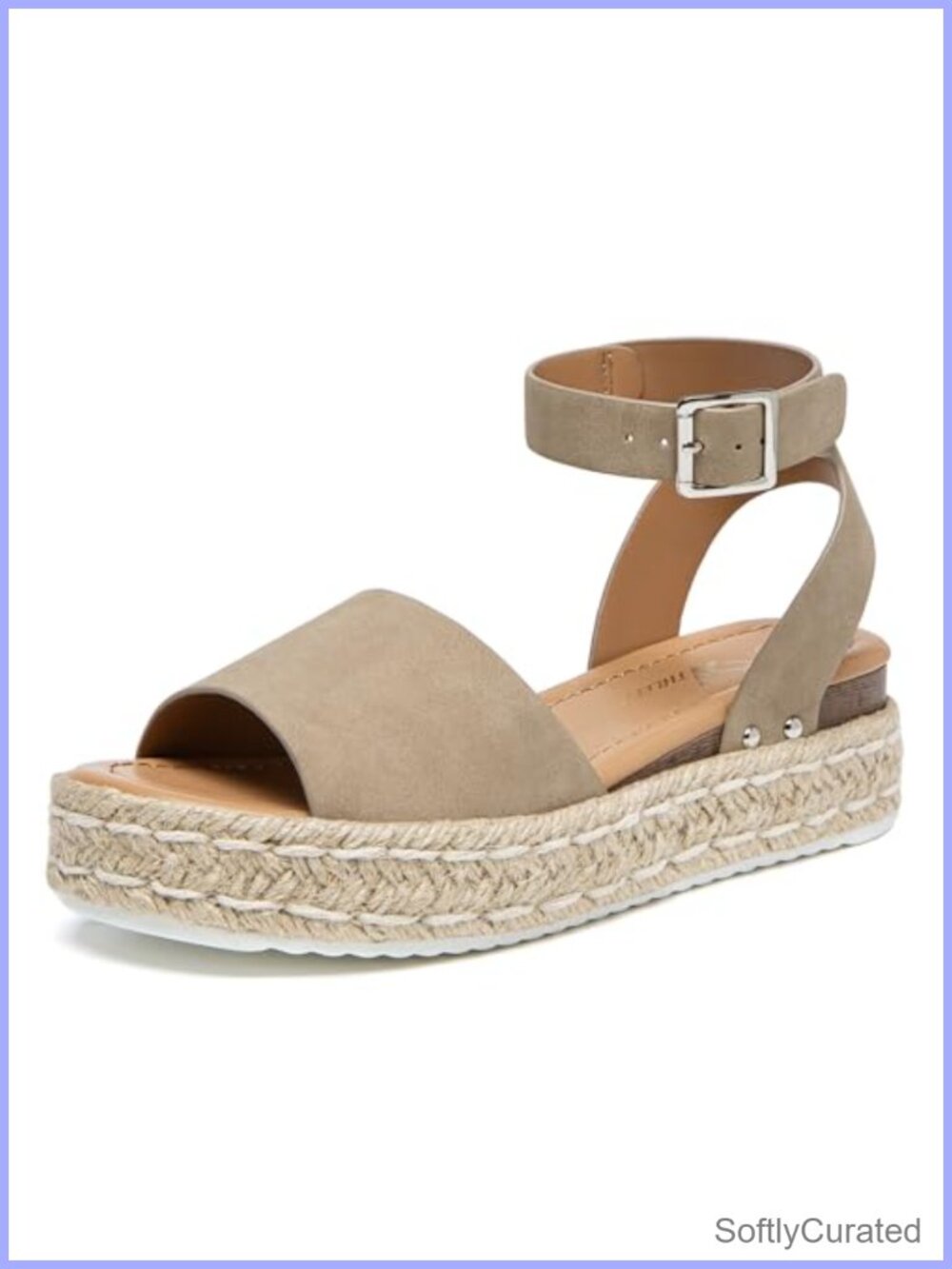 Platform Wedge Espadrille Sandals Open Toe Ankle Strap Summer